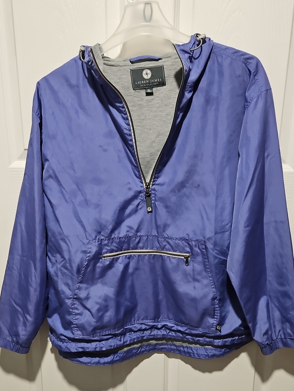 Lauren James Women's XL Water-Resistant Anorak Pullover Windbreaker Jacket